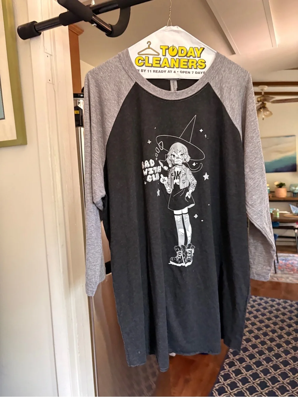 Bad Witch Club Black Long-Sleeve Graphic Tee